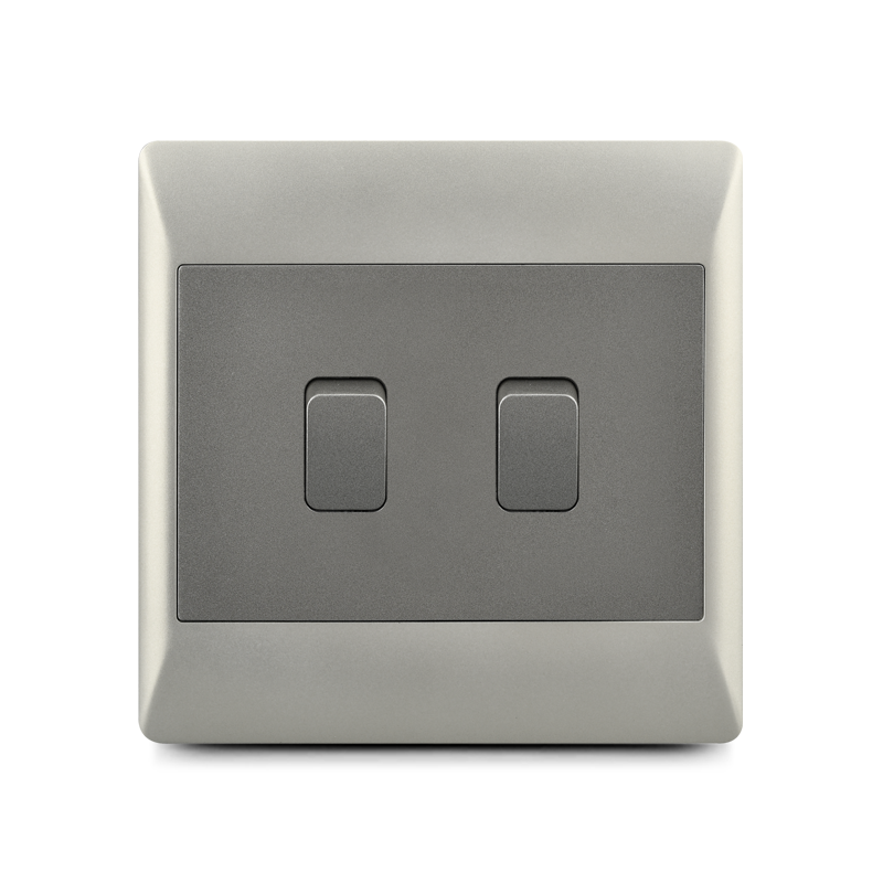 South Africa switch socket,2 lever 1/2 way switch (4×4) 