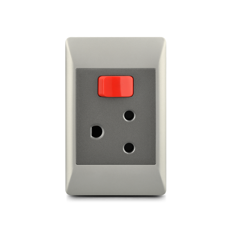 South Africa switch socket,1 lever+16A socket(4×2)