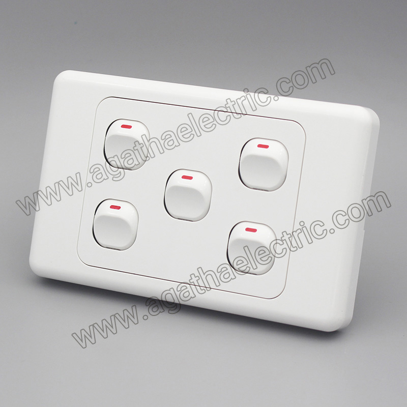 5 Gang Australian Standard Electrica switch